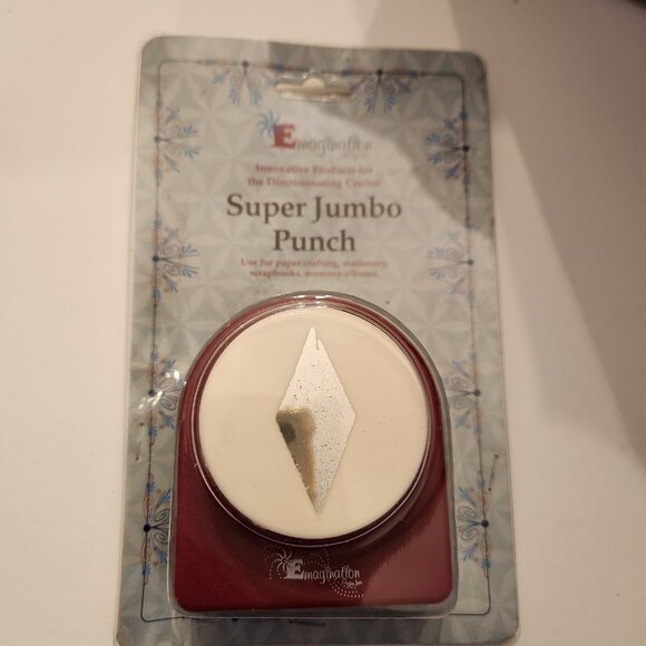 Diamond Quilt Super Jumbo Hole Punch Emagination paper Scrapbook Craft Shapes - Picture 1 of 5